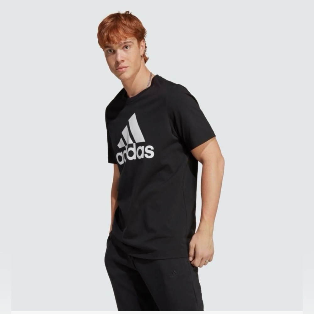 Adidas Black Logo Tee